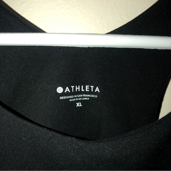 Athleta Racerback Sports Bra Black - Picture 2 of 4